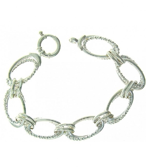 Pulsera Plata de Ley Eslabones