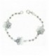 Pulsera Plata de Ley Flores